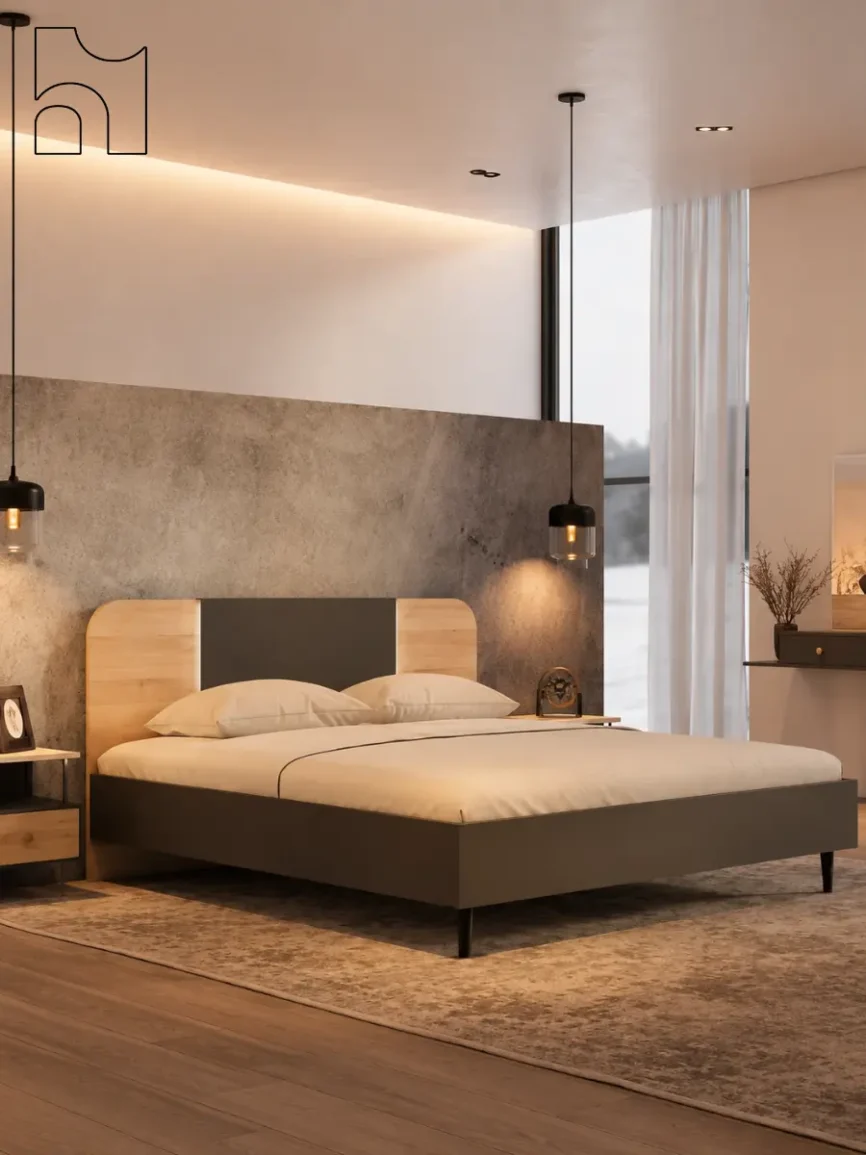 Vibrant King Size Bed Set