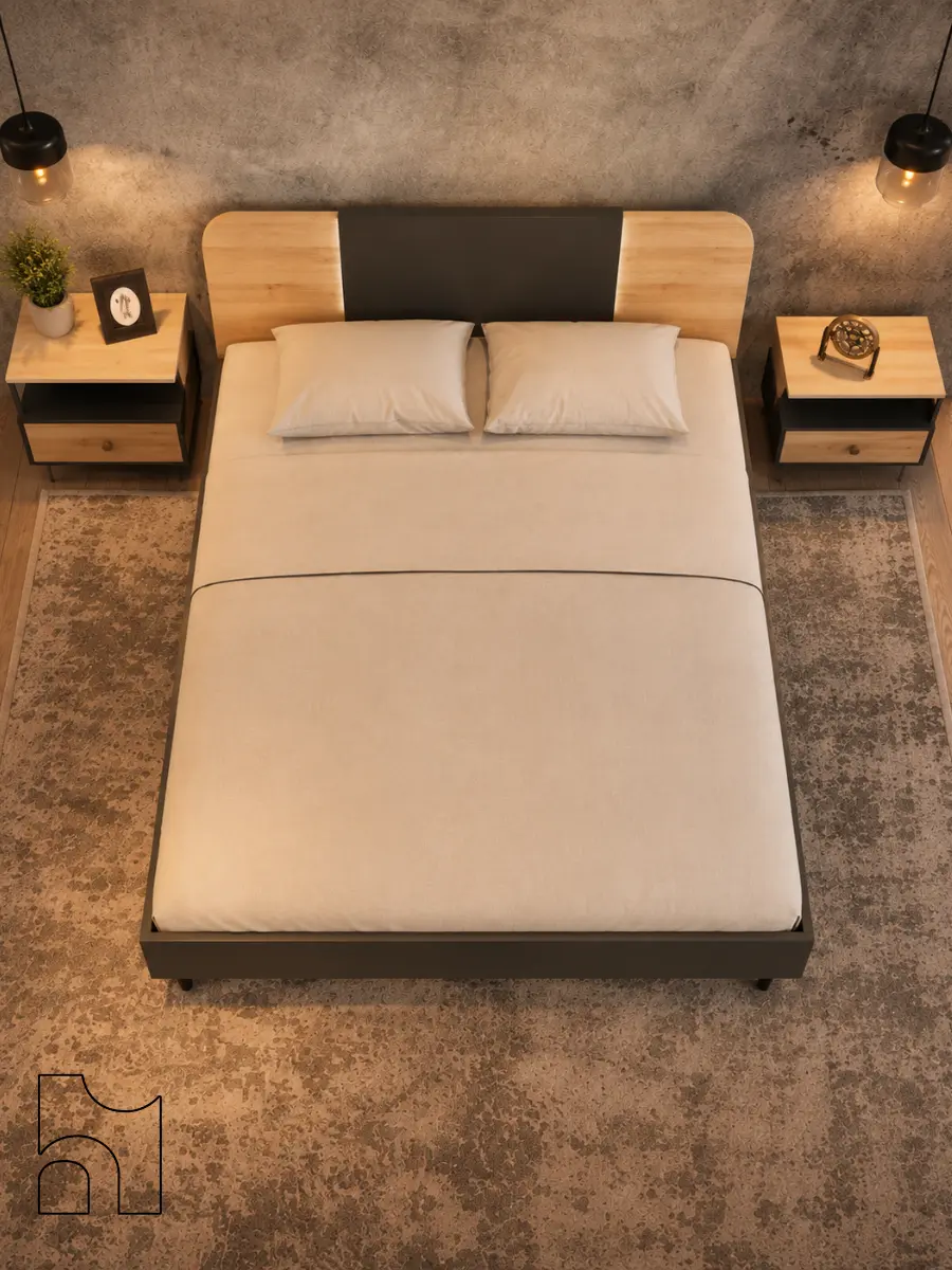Vibrant King Size Bed Set From home accessories and office furniture