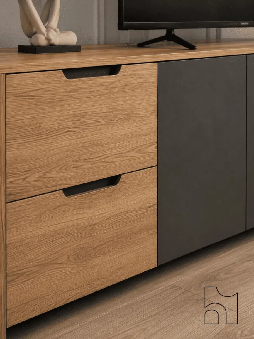 TV Stands Consoles for living room with spacious entertainment surface