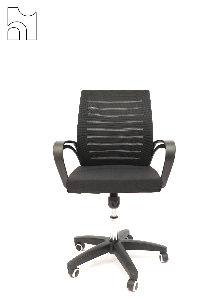 StratoMesh Curve Task Chair – Minimalist Comfort with Ventilated Mesh Back