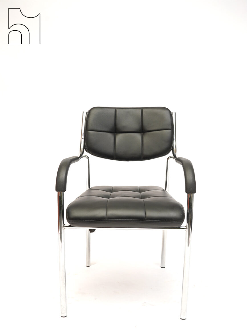 Plush Executive Visitor Chair – Luxurious Office Guest Seating