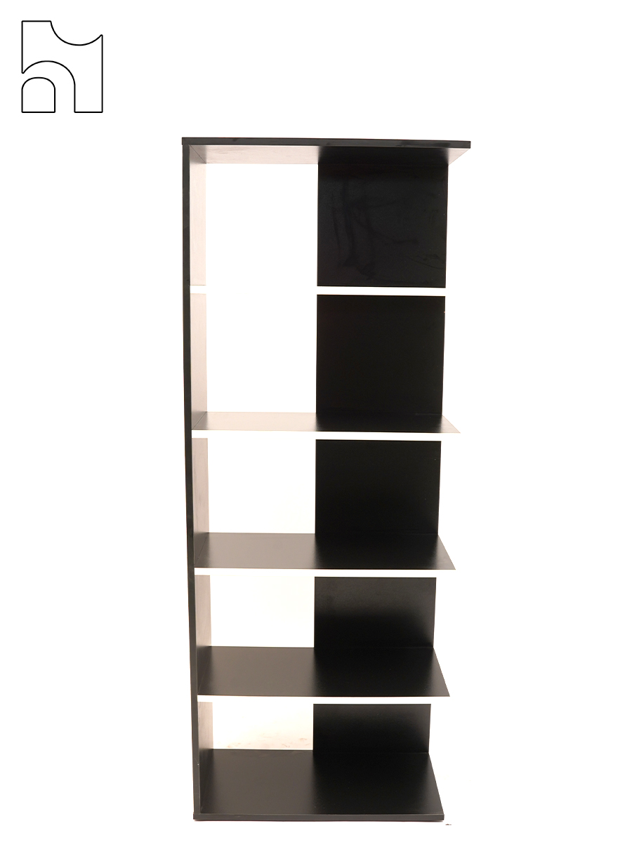 Zeno Black Zigzag Shelf