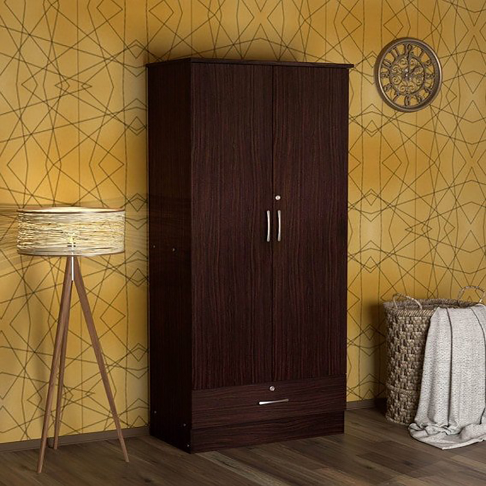 Yukio-Modern Wardrobe with 2 Doors and 1 Drawer