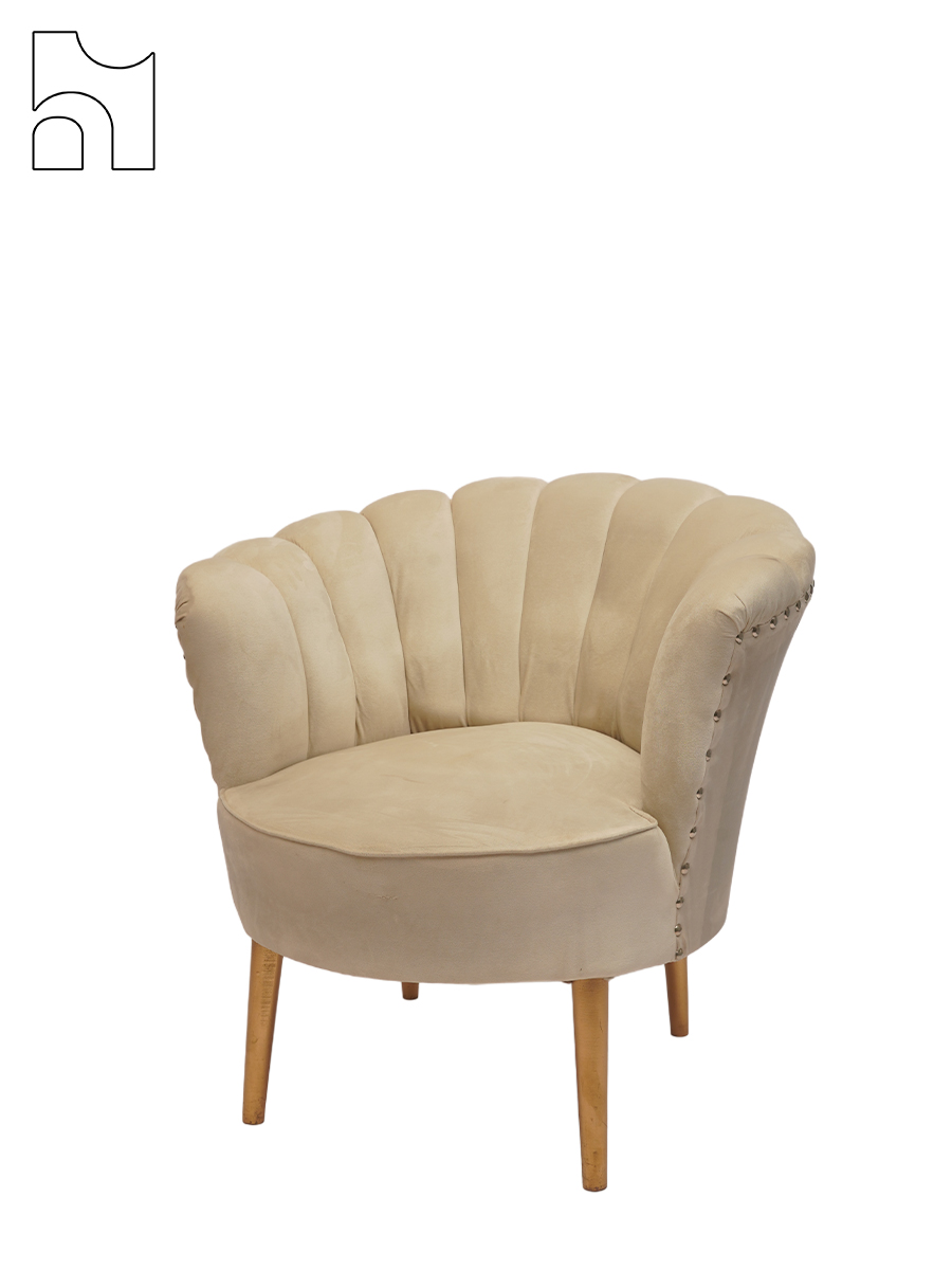 Blush Velvet Lounge Chair - Image 2