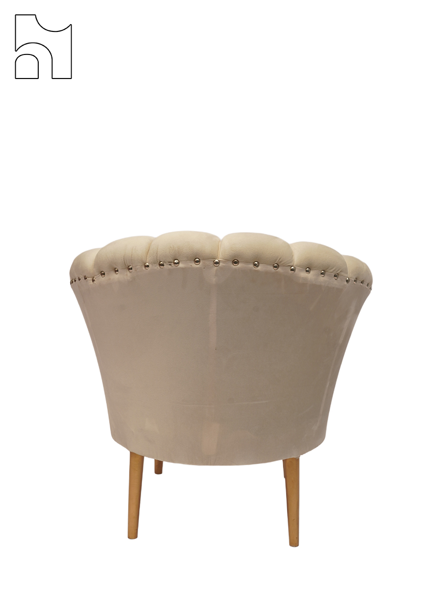 Blush Velvet Lounge Chair - Image 3