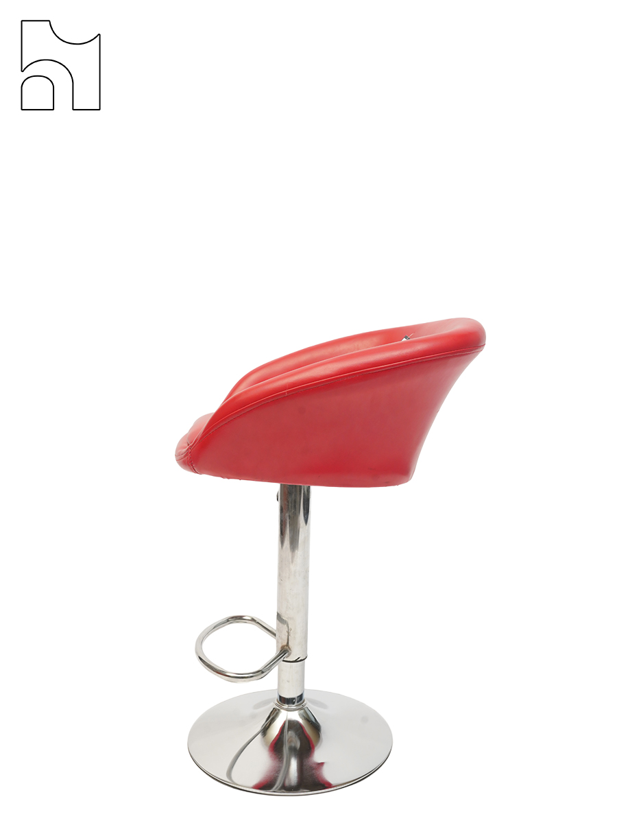 Vivid Red Bar Stool - Image 3