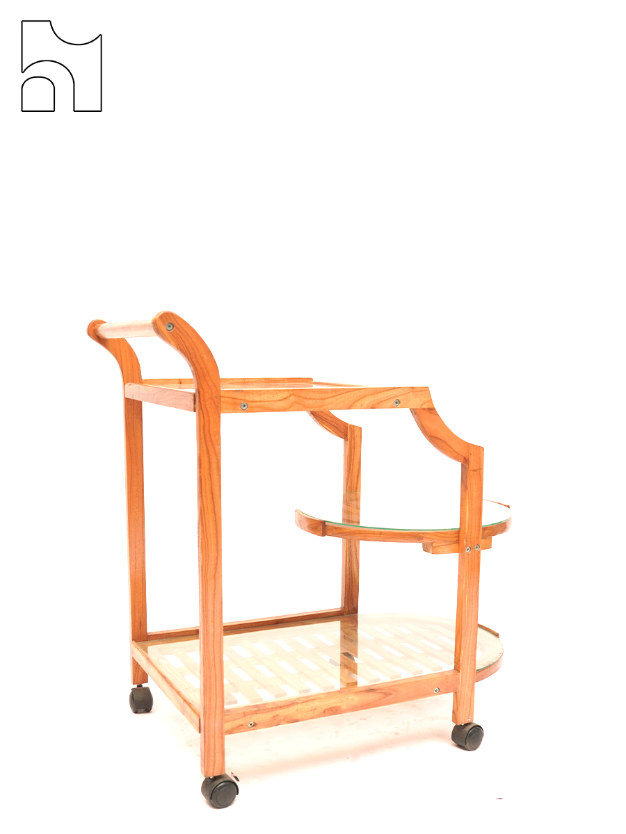 AmberWheel Bar Trolley - Image 3