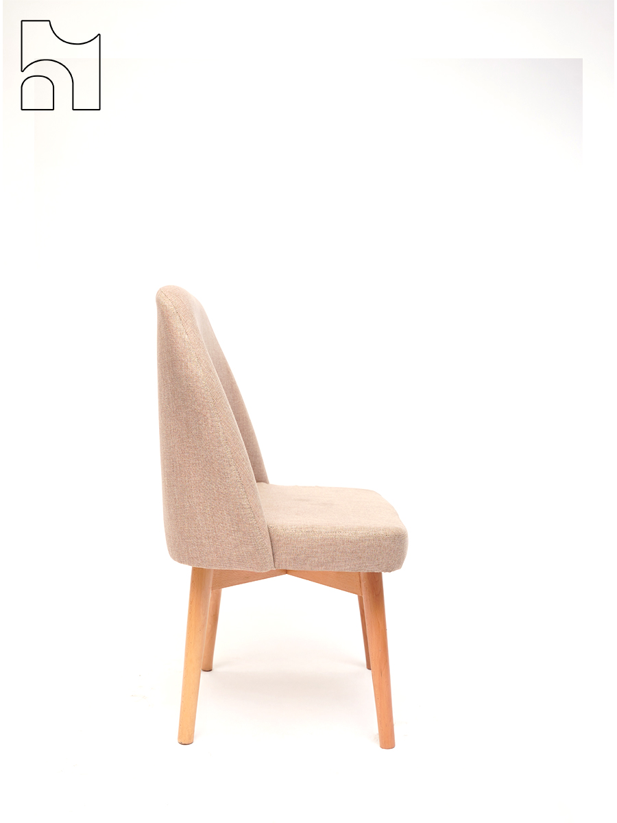 Nordic Fabric Lounge Chair - Image 4