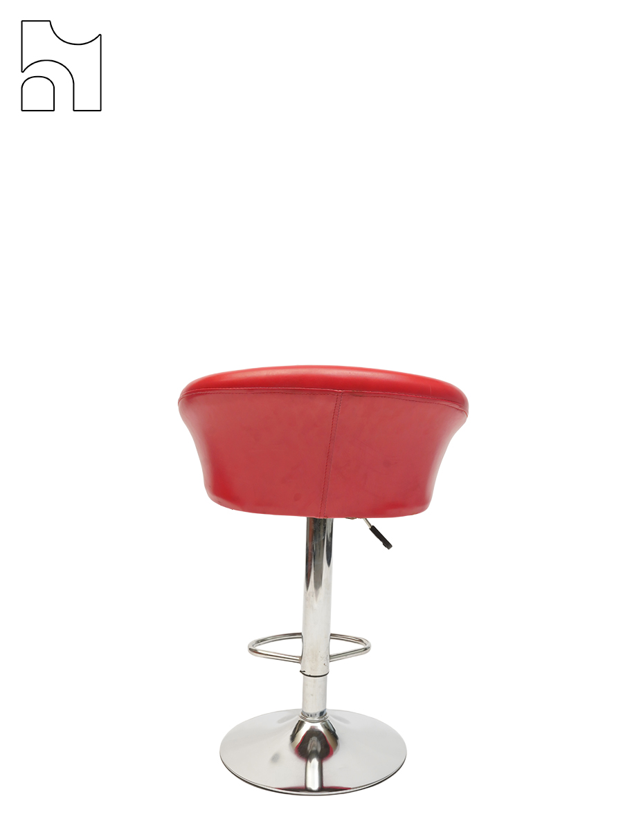 Vivid Red Bar Stool - Image 4