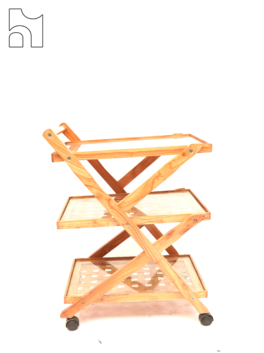 Wooden Serving Cart - Image 4