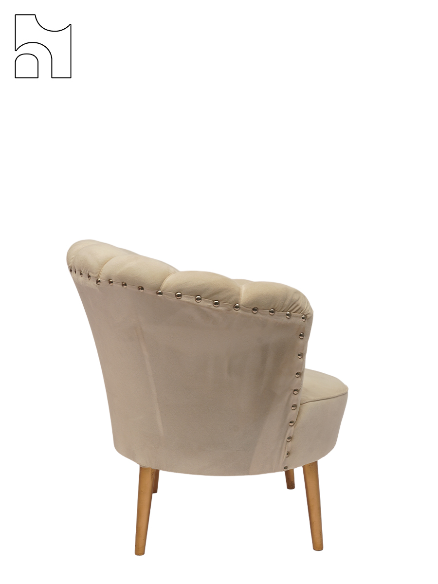 Blush Velvet Lounge Chair - Image 4