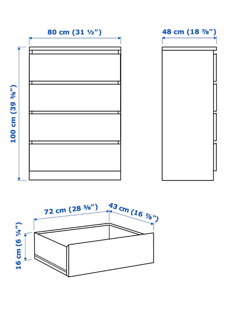 Handle Less Four Drawers Chester - Image 15