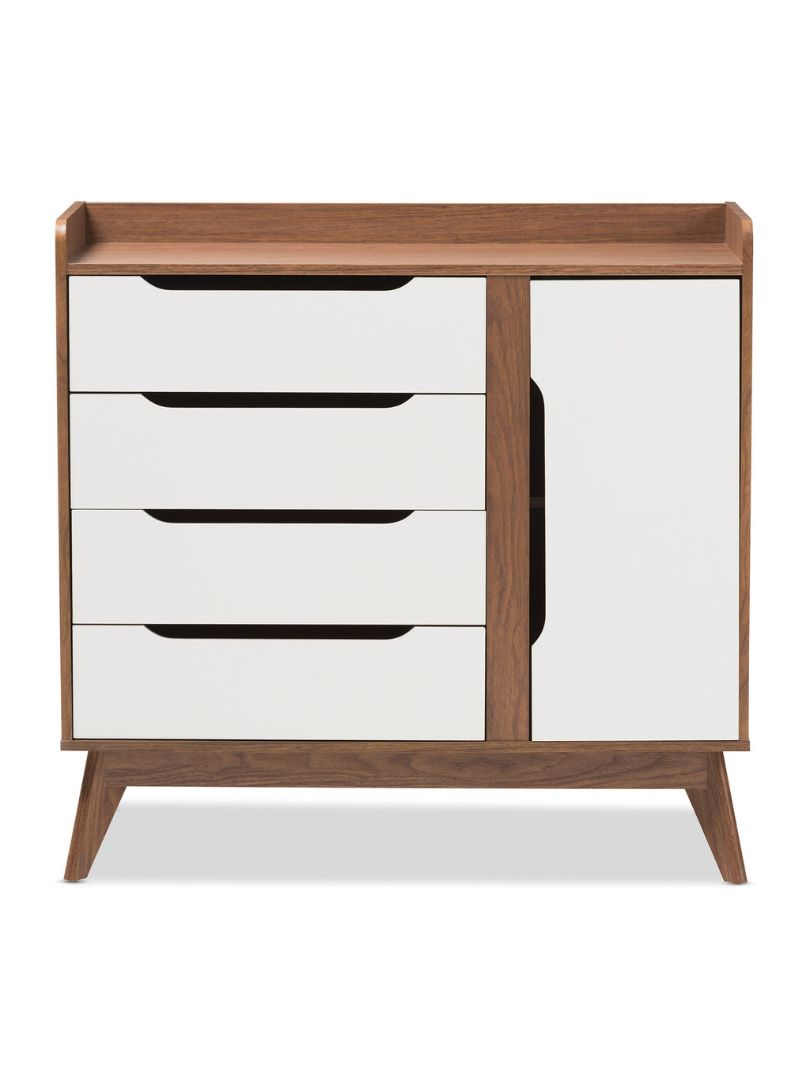 4 Drawers Shoe Rack with Storage Cabinet - Image 3