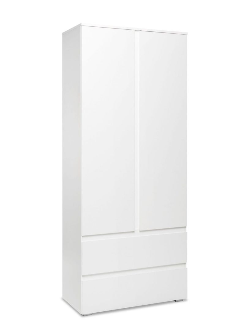 Handle-less Design 2 Doors Wardrobe with 2 Drawers - Image 3