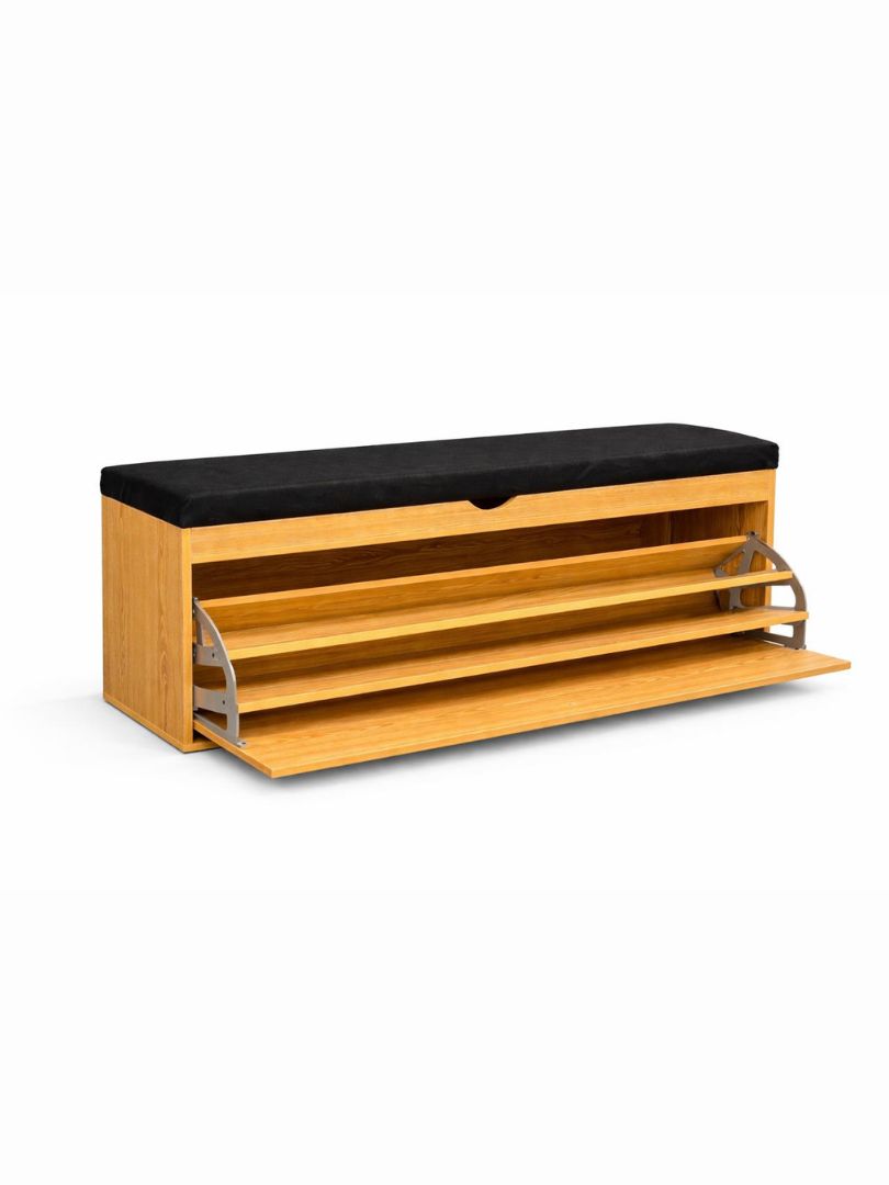 Sliding Shoe Rack with Sitting Space - Image 3