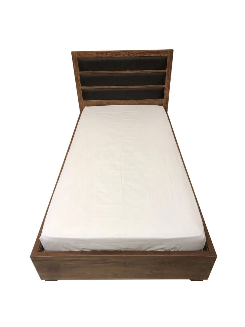 Classic Walnut-Finish Single Bed - Image 3