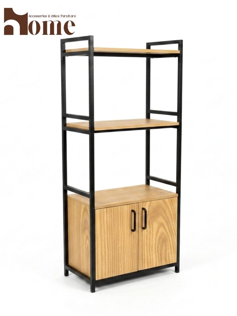 Modern 3-Tier Kitchen Rack with Storage Cabinet | Multi-Purpose Standing Microwave Oven Stand - Image 4