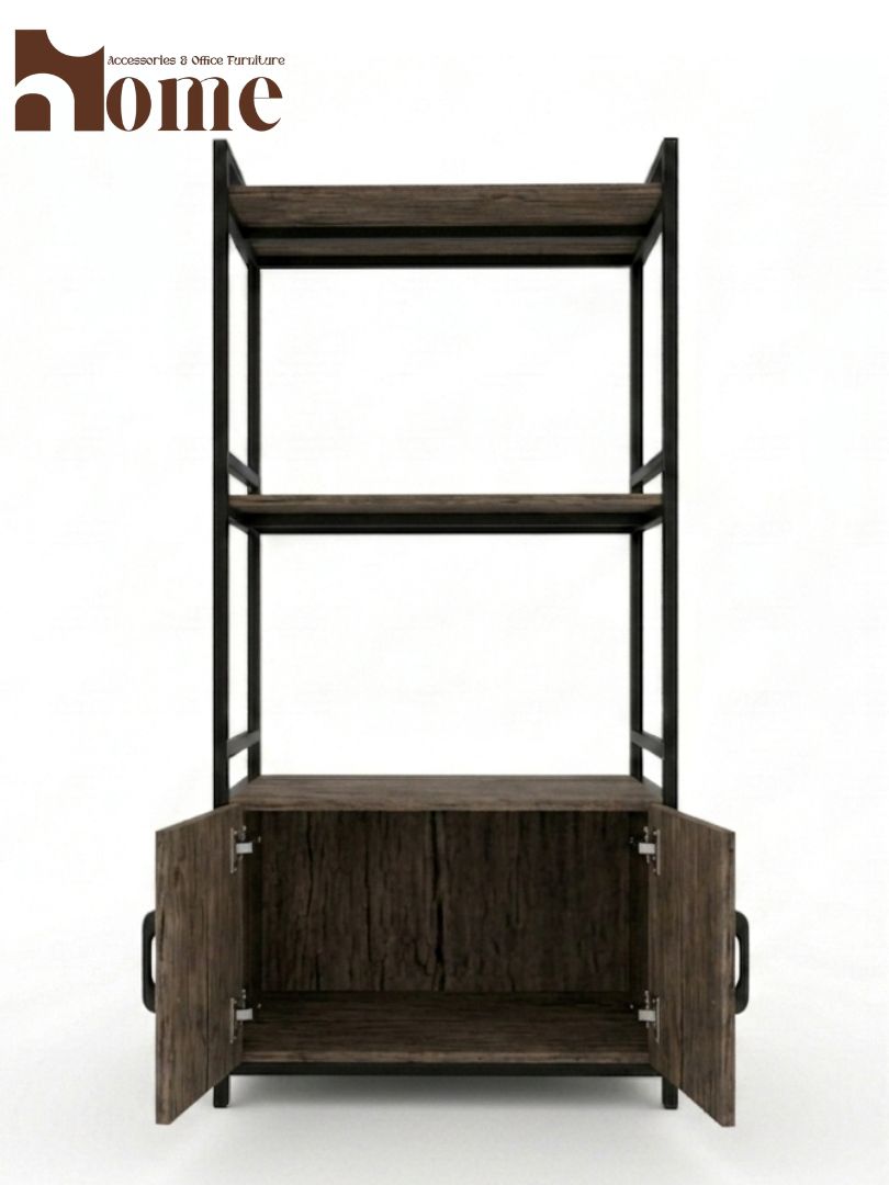 Modern 3-Tier Kitchen Rack with Storage Cabinet | Multi-Purpose Standing Microwave Oven Stand - Image 9