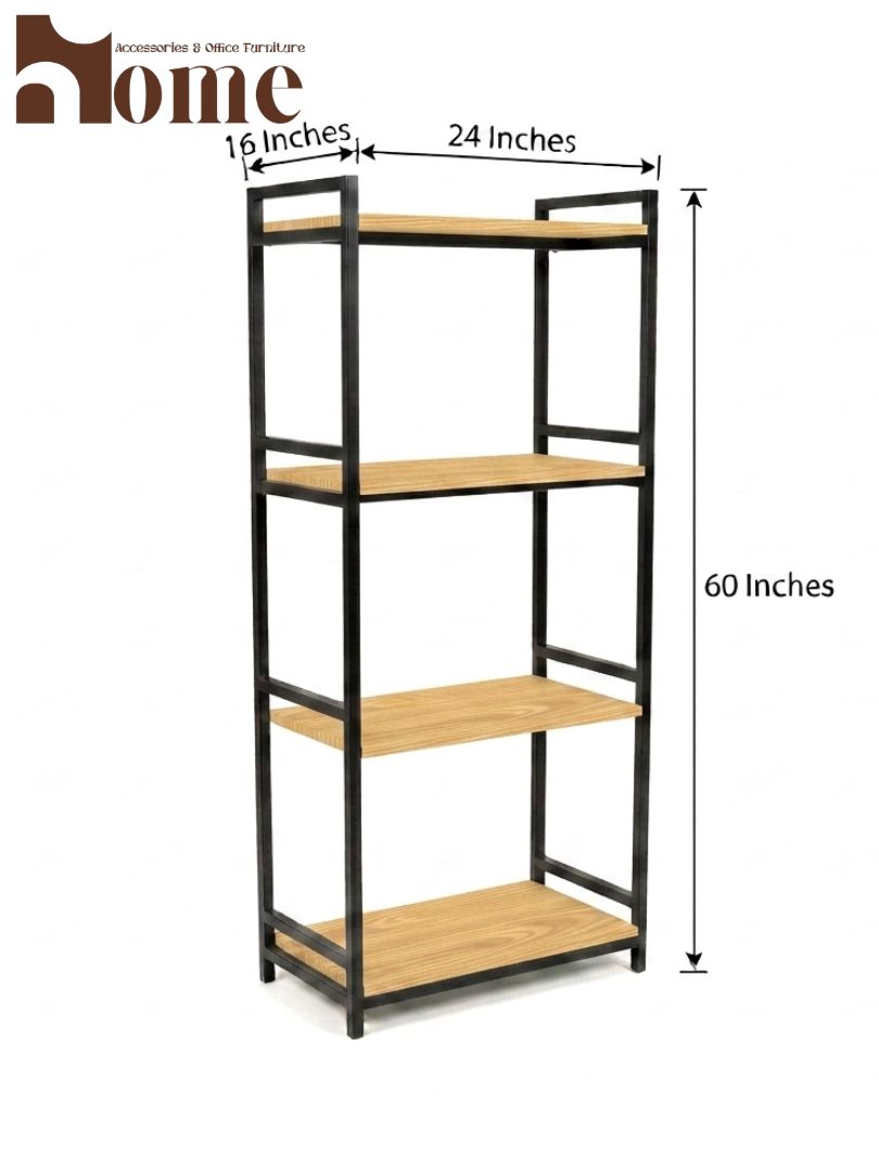 Modern 4-Tier Kitchen Rack | Multi-Purpose Standing Microwave Oven Stand | Spice Rack with Open Utility Storage Space - Image 10