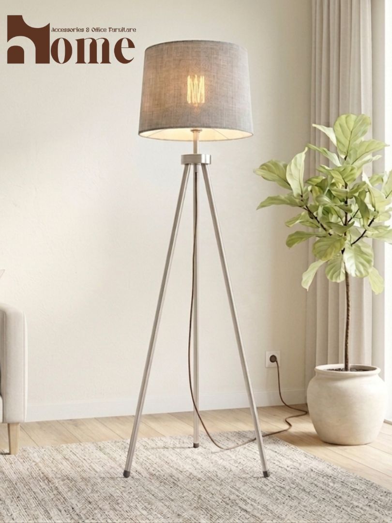 Modern Tripod Floor Lamp for Living Room | 58.4 Inches Tall Standing Lamp with 3 in 1 Light Shades for Drawing Room Corner - Image 13
