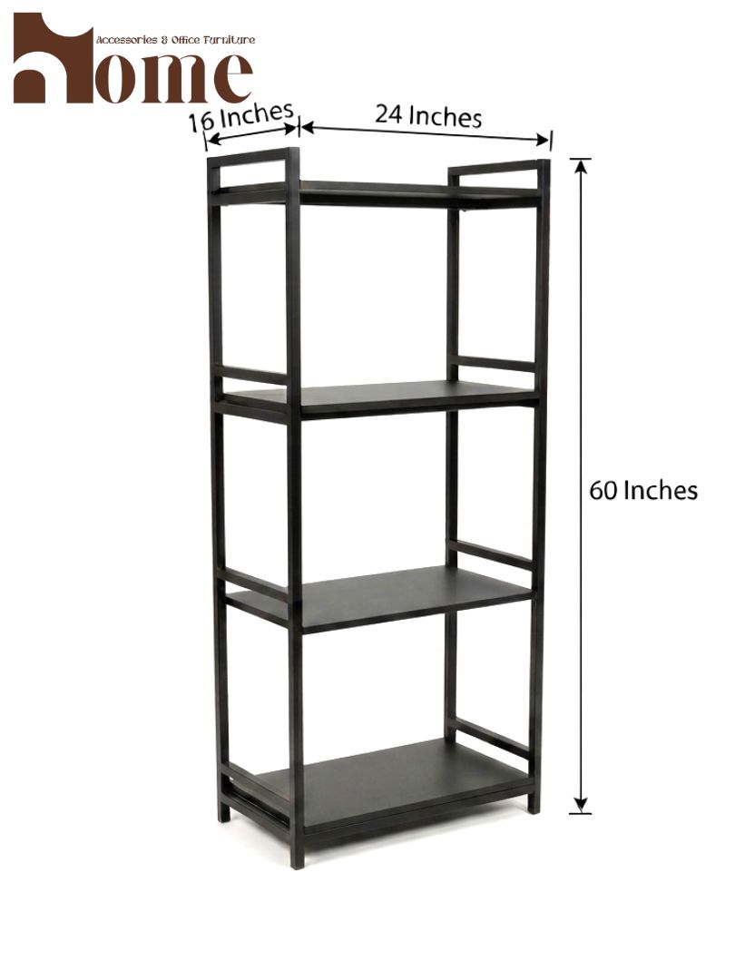 Modern 4-Tier Kitchen Rack | Multi-Purpose Standing Microwave Oven Stand | Spice Rack with Open Utility Storage Space - Image 15
