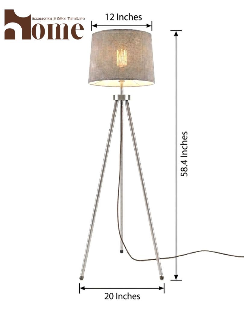 Modern Tripod Floor Lamp for Living Room | 58.4 Inches Tall Standing Lamp with 3 in 1 Light Shades for Drawing Room Corner - Image 15