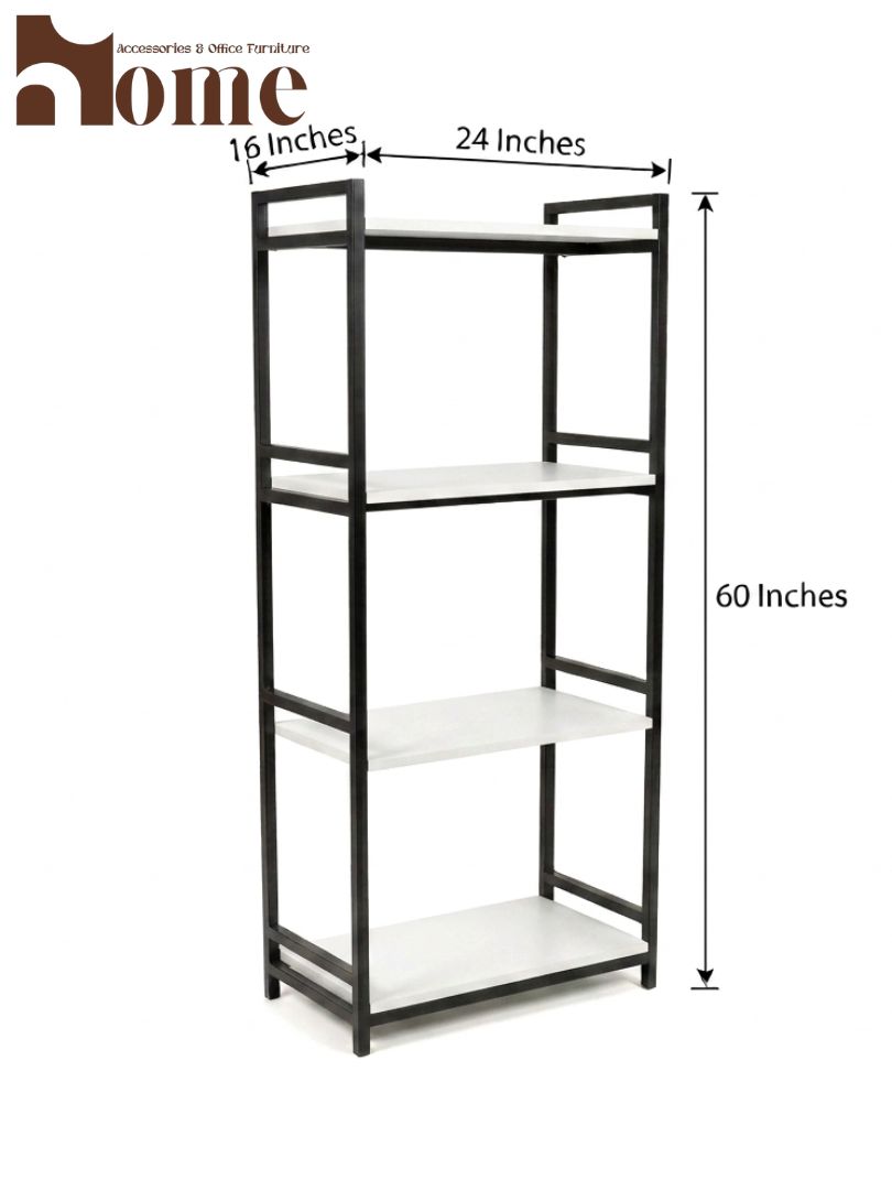 Modern 4-Tier Kitchen Rack | Multi-Purpose Standing Microwave Oven Stand | Spice Rack with Open Utility Storage Space - Image 20