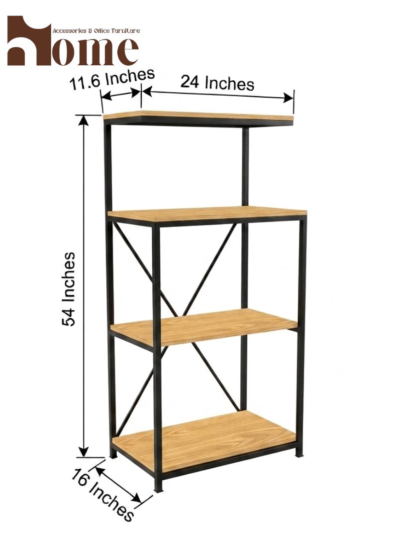3 & Half Shelf Modern Design Kitchen Rack | Multipurpose Standing Microwave Oven Stand | Multi-Functional Spice Rack with Open Storage Shelves - Image 20