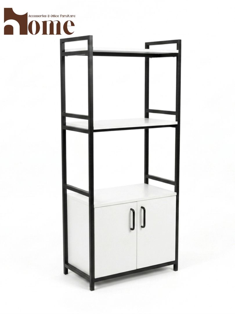 Modern 3-Tier Kitchen Rack with Storage Cabinet | Multi-Purpose Standing Microwave Oven Stand - Image 22