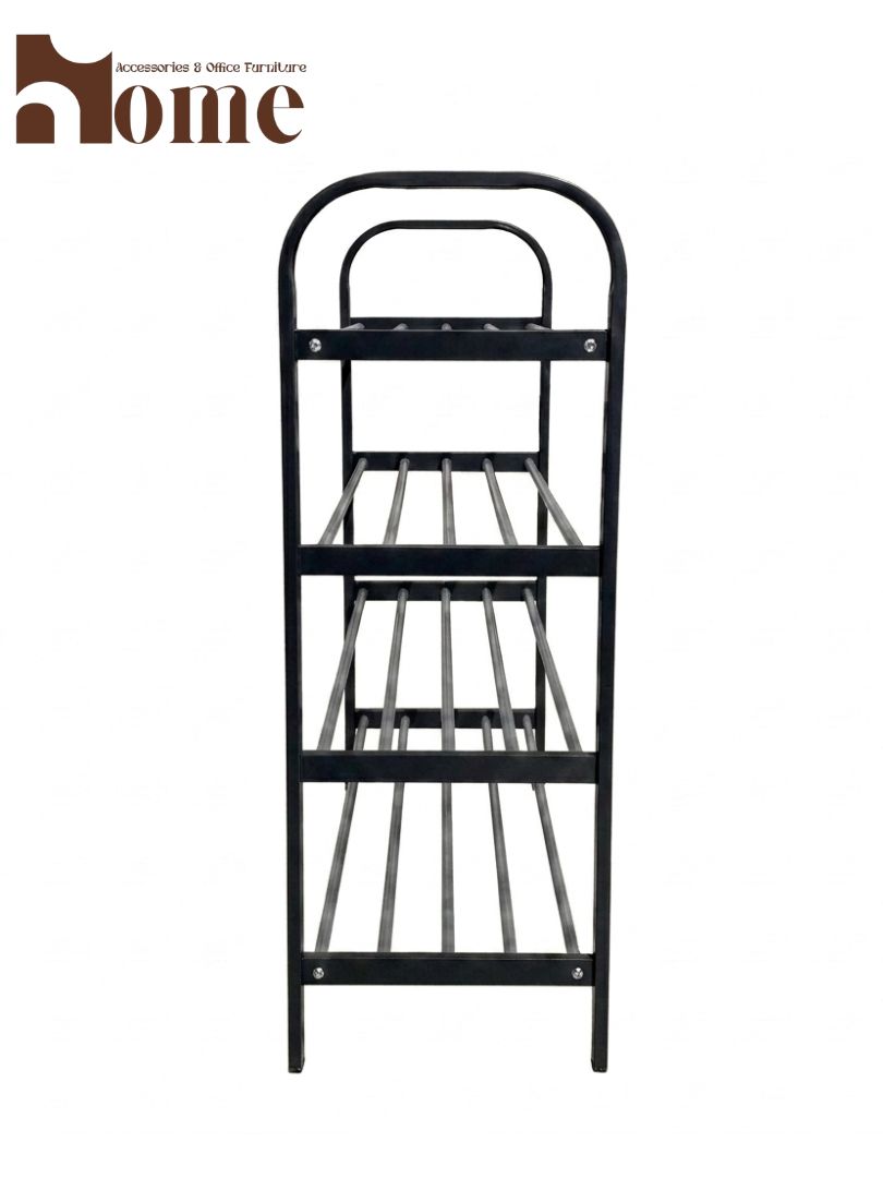 4-Tier Metal Shoe Rack | Heavy-Duty Space Saving Shoe Organizer - Image 5