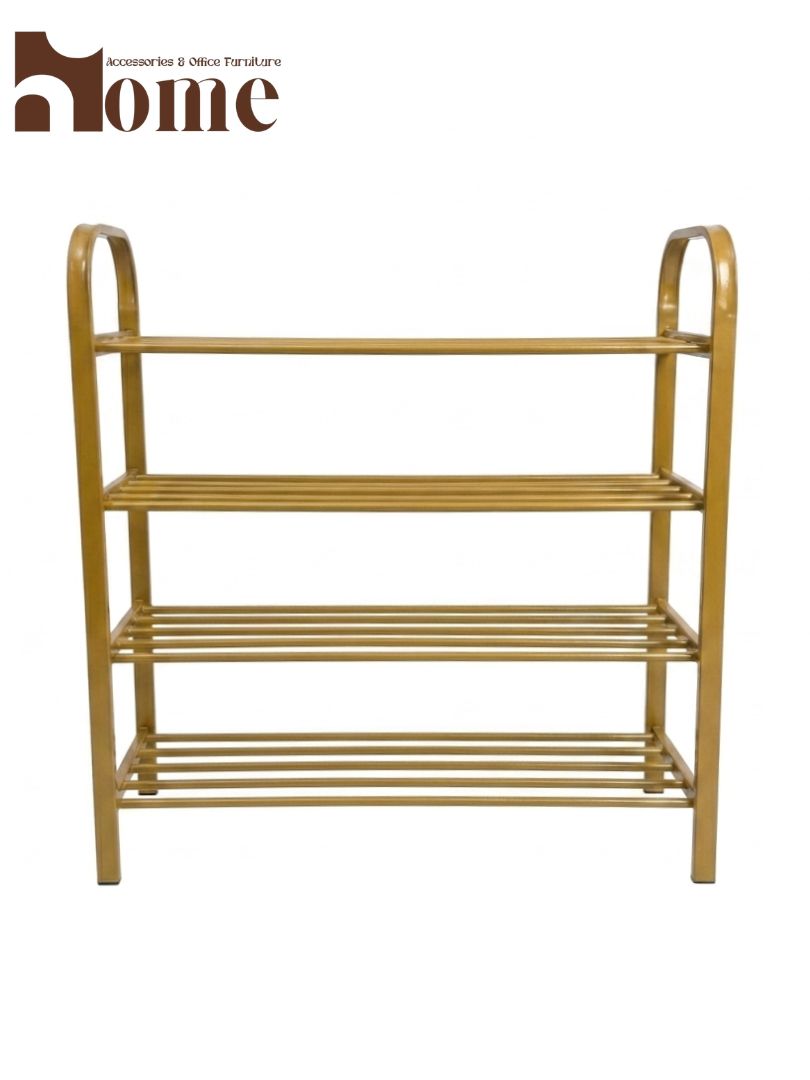 4-Tier Metal Shoe Rack | Heavy-Duty Space Saving Shoe Organizer - Image 13