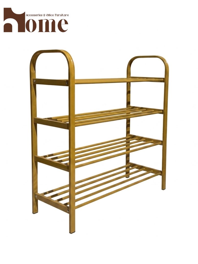 4-Tier Metal Shoe Rack | Heavy-Duty Space Saving Shoe Organizer - Image 14
