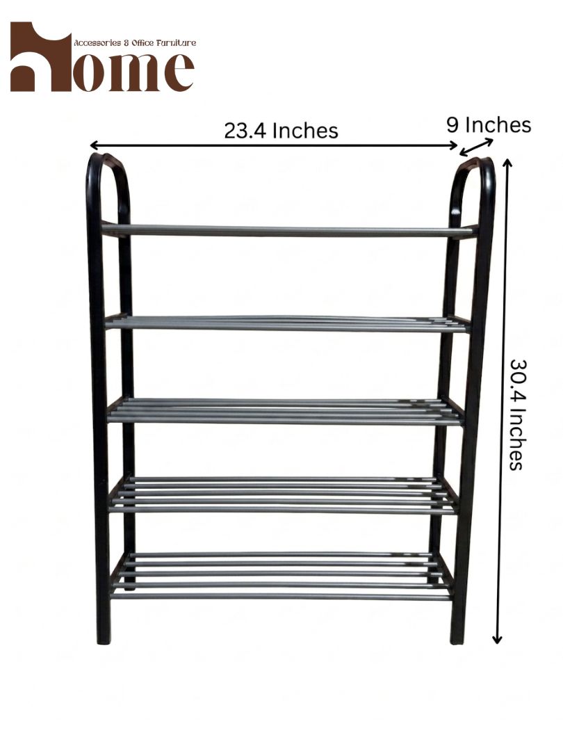 5-Tier Metal Shoe Rack | Heavy-Duty Space Saving Shoe Organizer - Image 15
