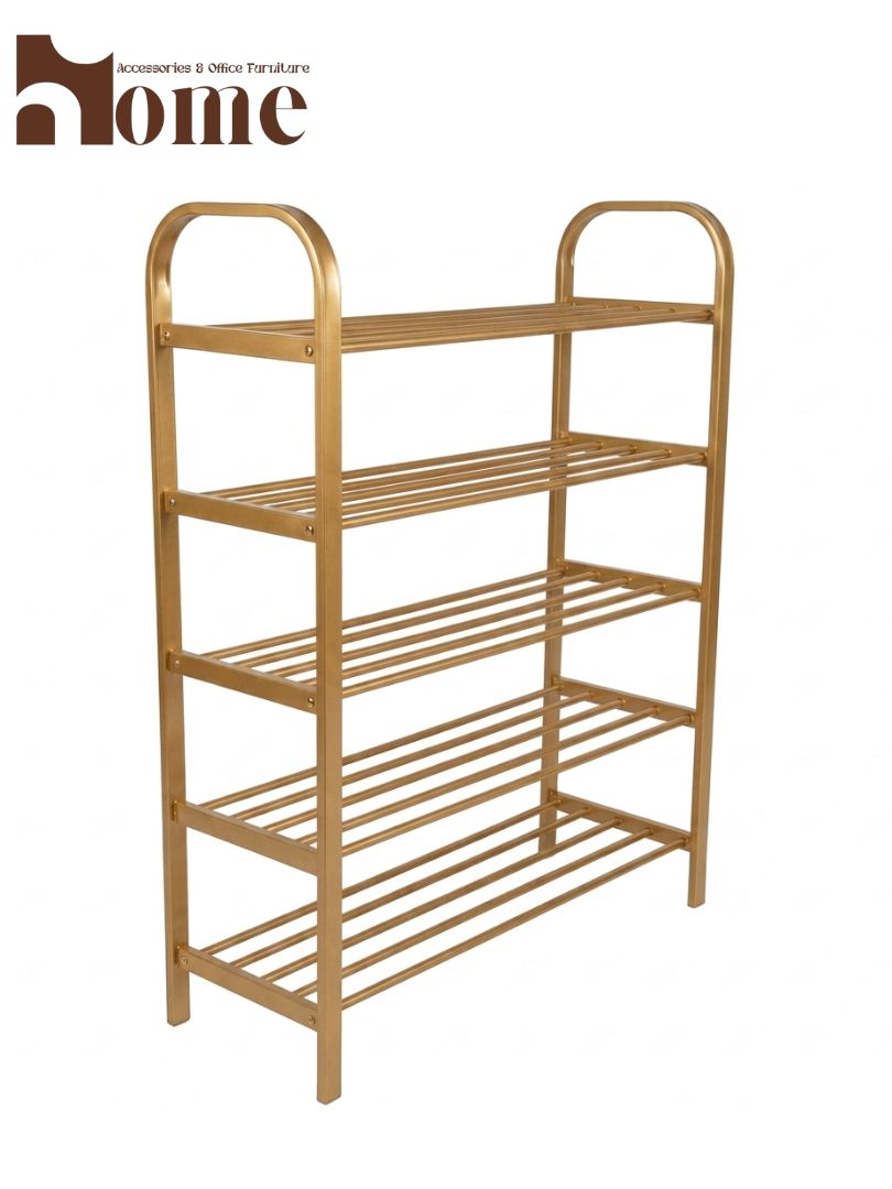 5-Tier Metal Shoe Rack | Heavy-Duty Space Saving Shoe Organizer - Image 3