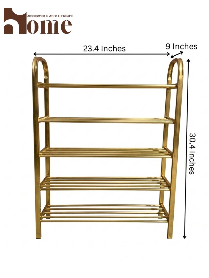 5-Tier Metal Shoe Rack | Heavy-Duty Space Saving Shoe Organizer - Image 5