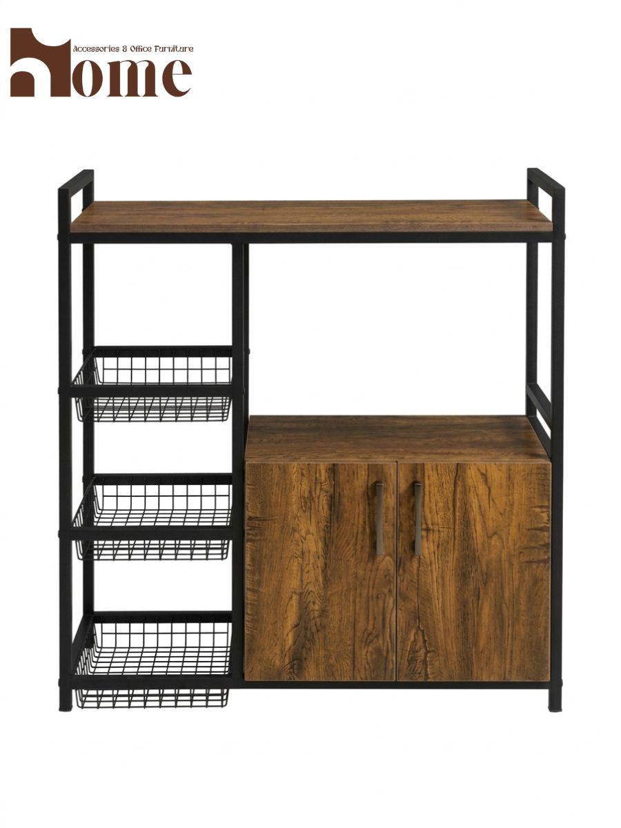 Kitchen Cabinet Rack with Baskets - Image 2