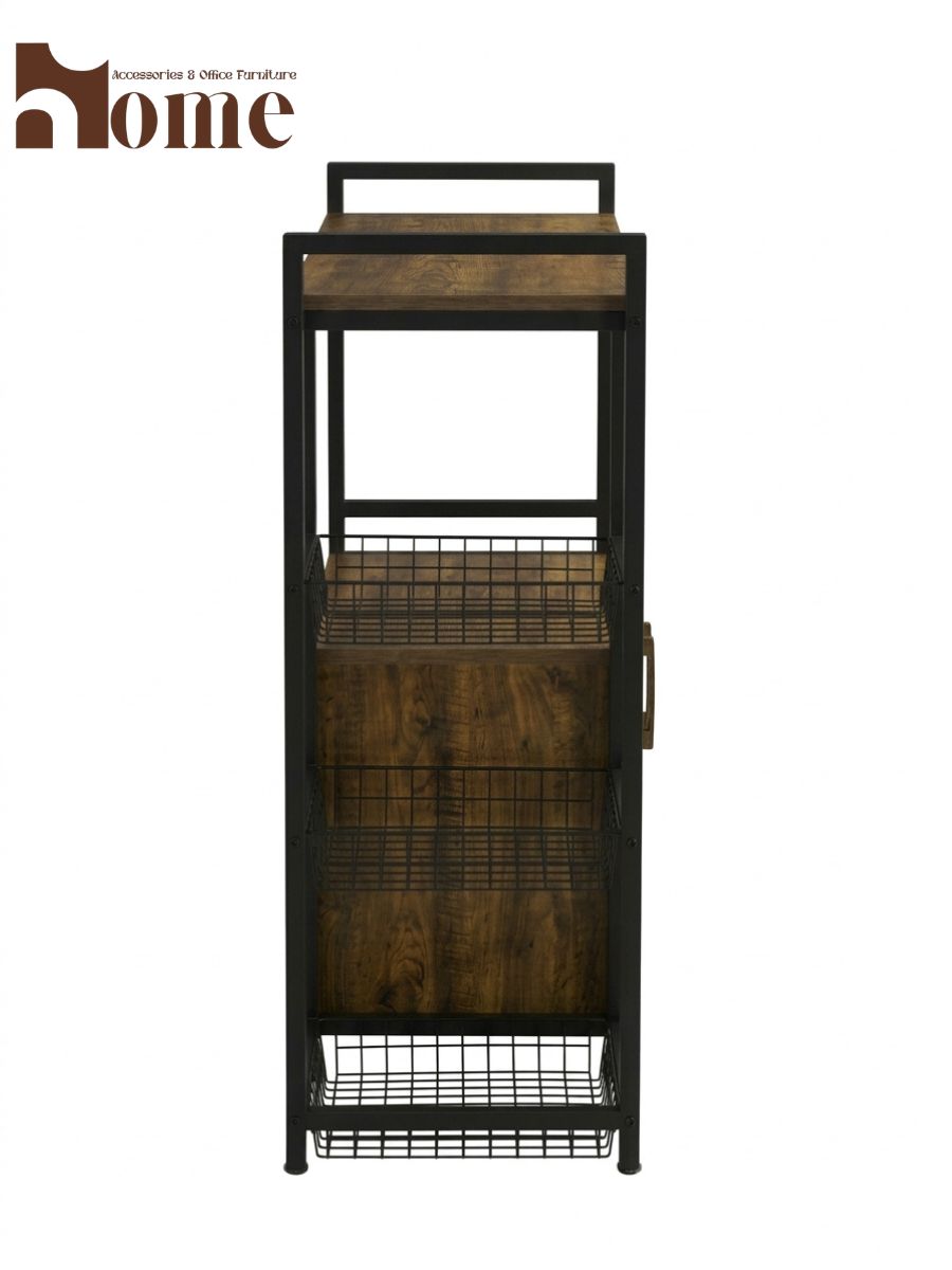 Kitchen Cabinet Rack with Baskets - Image 6
