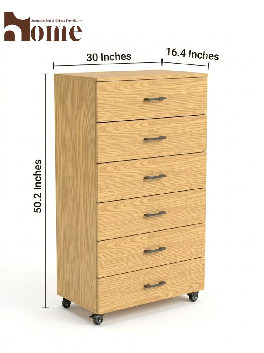 6 Drawers Wooden Chester - Image 11
