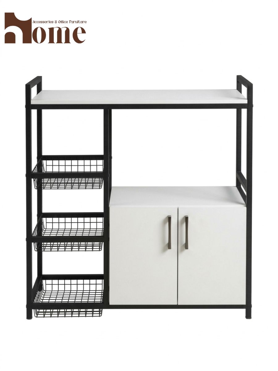Kitchen Cabinet Rack with Baskets - Image 14