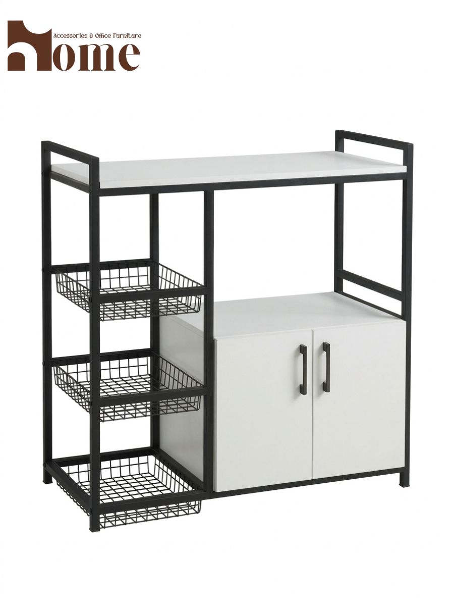 Kitchen Cabinet Rack with Baskets - Image 15