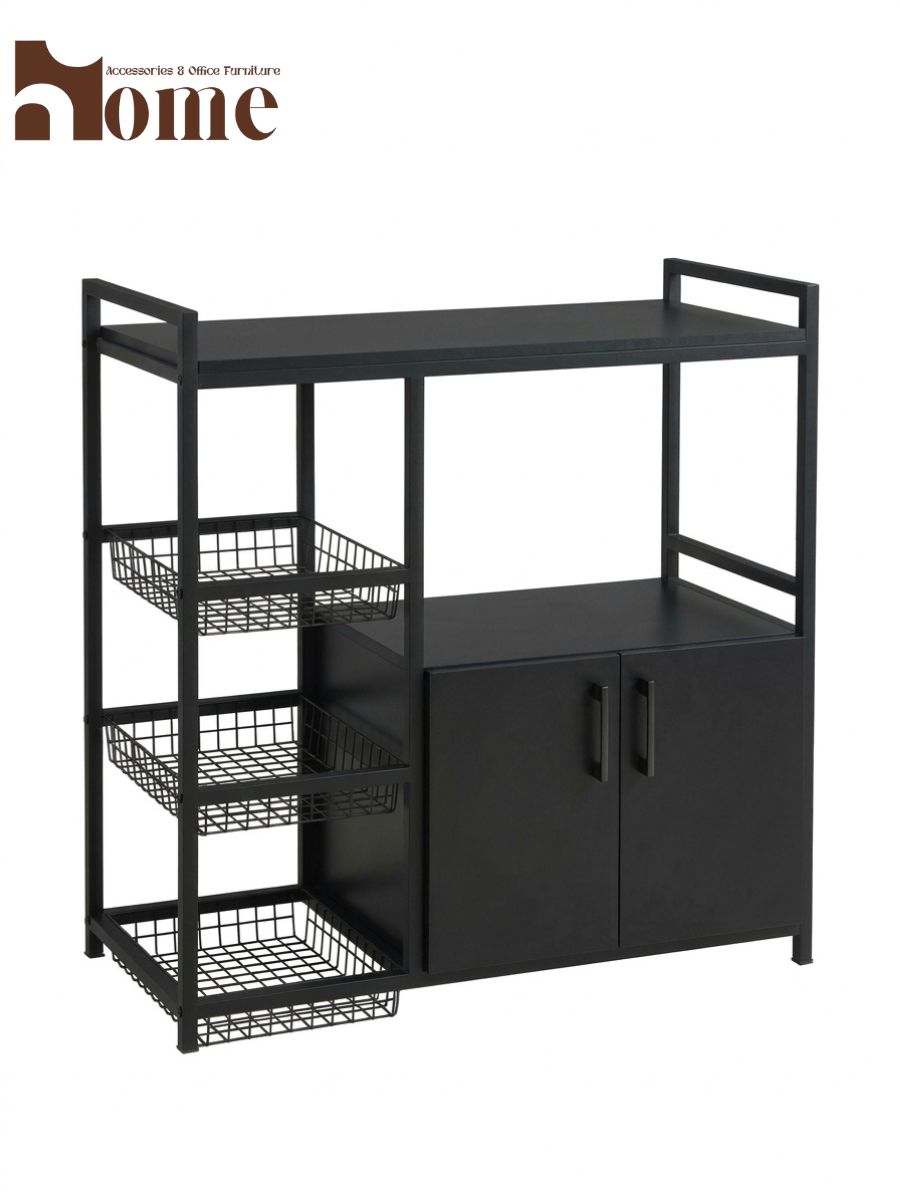 Kitchen Cabinet Rack with Baskets - Image 21